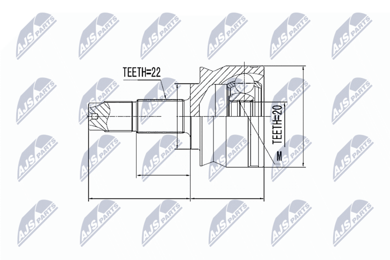 NTY NPZ-FT-036 Joint Kit, drive shaft
