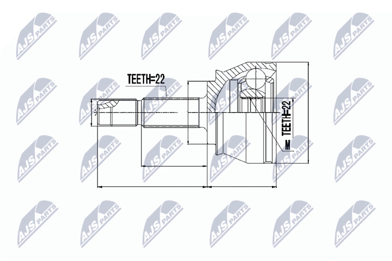 NTY NPZ-FT-044 Joint Kit, drive shaft
