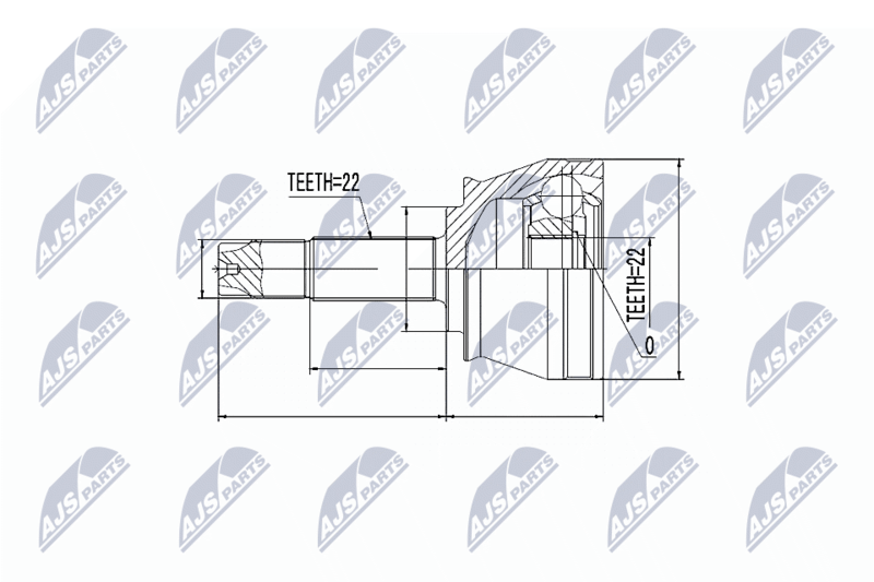 NTY NPZ-FT-046 Joint Kit, drive shaft