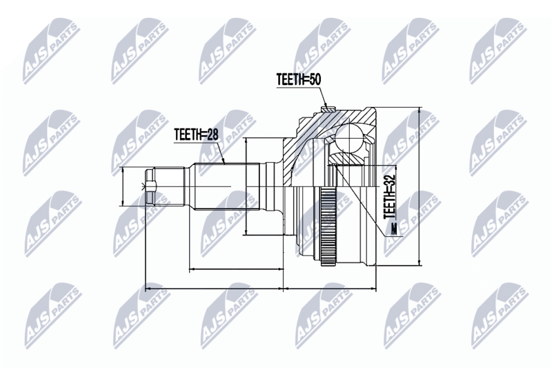 NTY NPZ-HD-019 Joint Kit, drive shaft