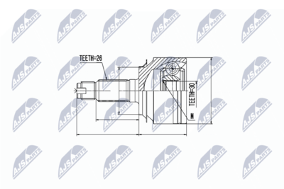 Joint Kit, drive shaft NTY NPZ-HD-023