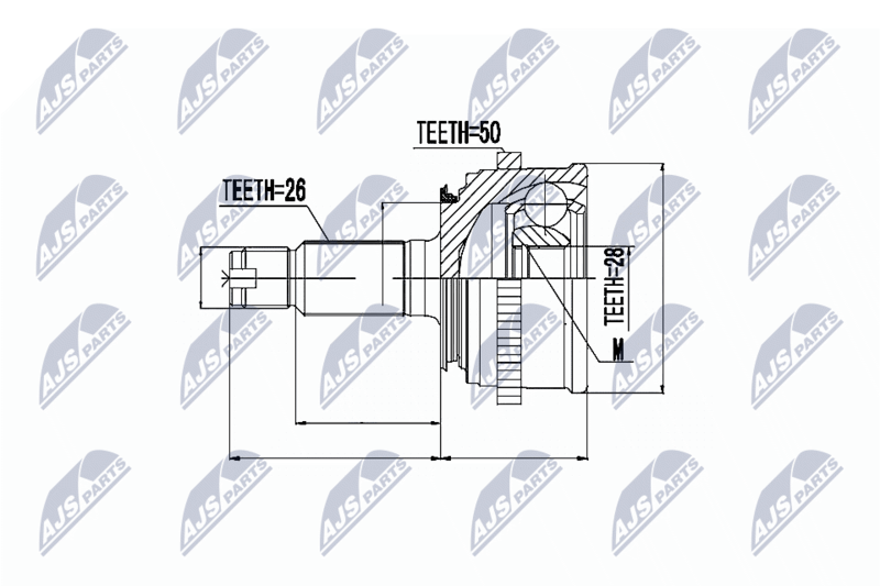 NTY NPZ-HD-027 Joint Kit, drive shaft
