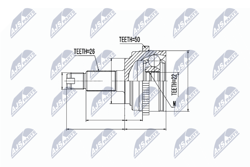 NTY NPZ-HD-035 Joint Kit, drive shaft