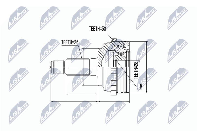 NTY NPZ-HD-036 Joint Kit, drive shaft