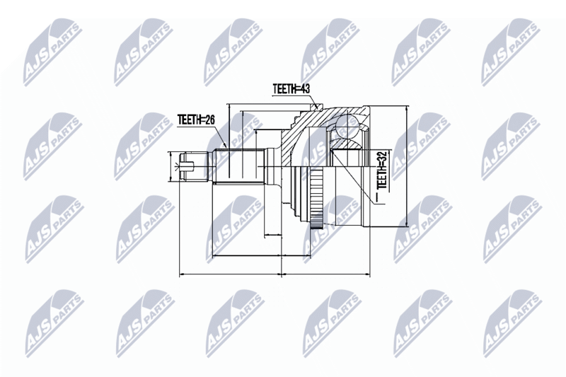 NTY NPZ-HD-038 Joint Kit, drive shaft