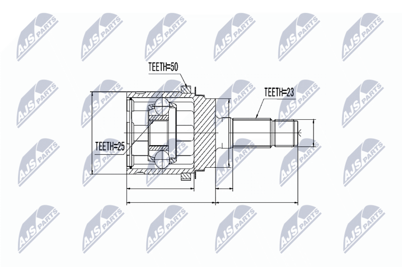 NTY NPZ-HD-048 Joint Kit, drive shaft