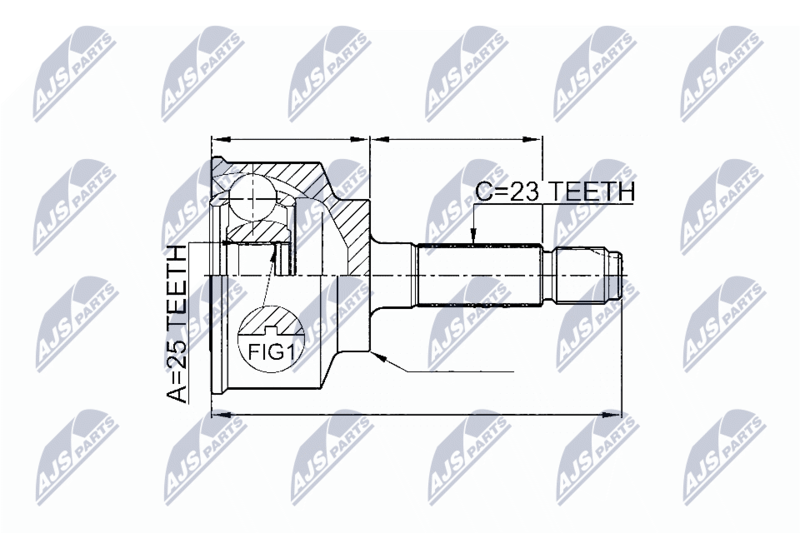 NTY NPZ-HD-057 Joint Kit, drive shaft
