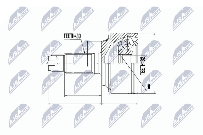 NTY NPZ-HD-058 Joint Kit, drive shaft