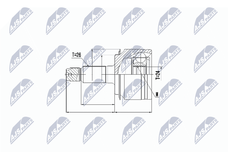 NTY NPZ-HD-060 Joint Kit, drive shaft
