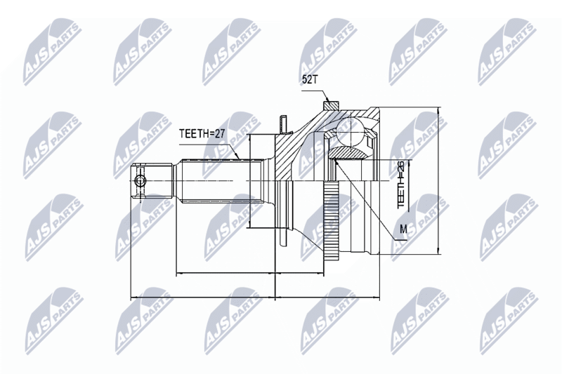NTY NPZ-HY-501 Joint Kit, drive shaft