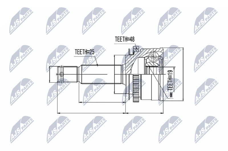 NTY NPZ-HY-502 Joint Kit, drive shaft
