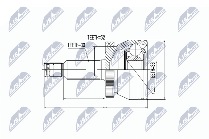 NTY NPZ-HY-504 Joint Kit, drive shaft