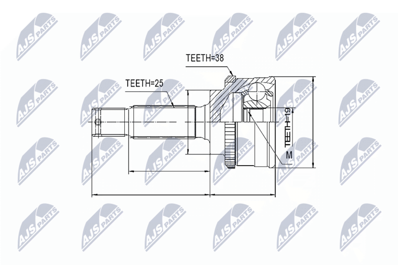 NTY NPZ-HY-512 Joint Kit, drive shaft