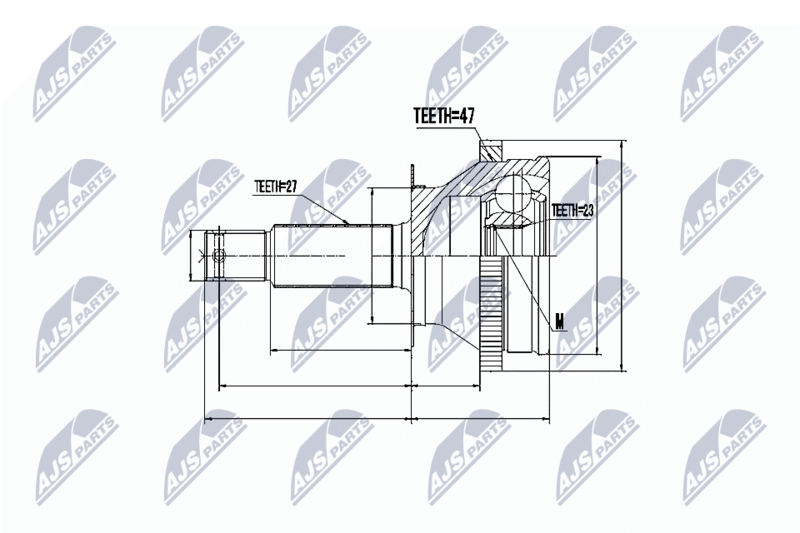 NTY NPZ-HY-530 Joint Kit, drive shaft