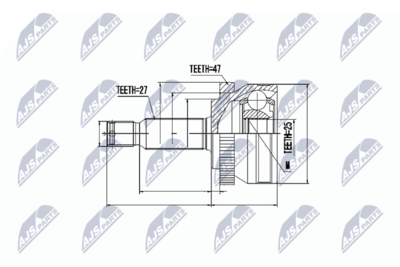 Joint Kit, drive shaft NTY NPZ-HY-531