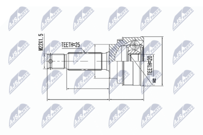 Joint Kit, drive shaft NTY NPZ-HY-534