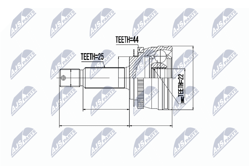NTY NPZ-HY-540 Joint Kit, drive shaft
