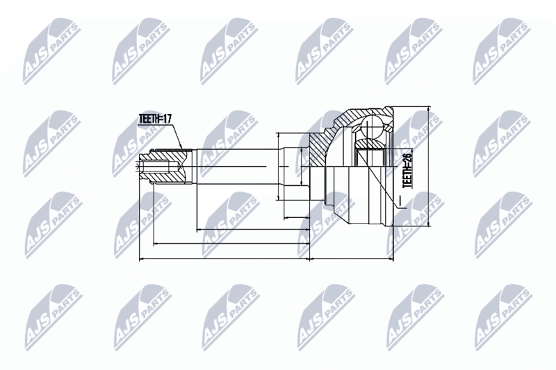 NTY NPZ-IS-002 Joint Kit, drive shaft