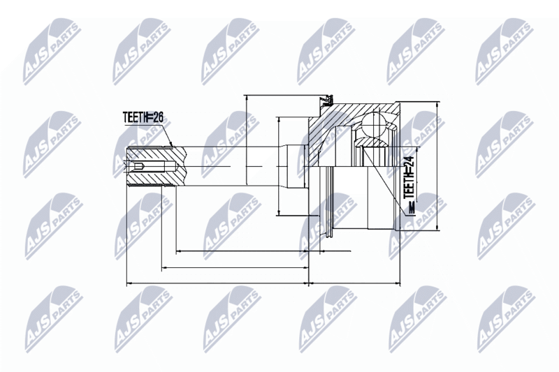 NTY NPZ-KA-309 Joint Kit, drive shaft