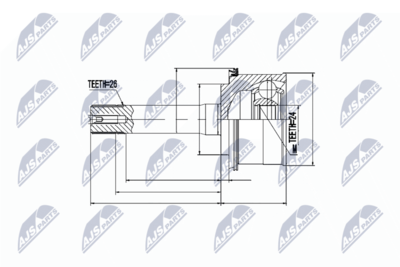 Joint Kit, drive shaft NTY NPZ-KA-309