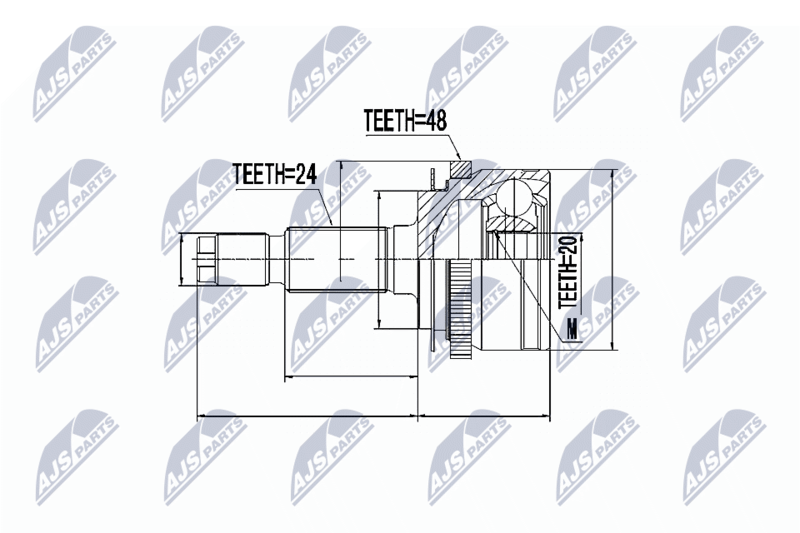 NTY NPZ-KA-311 Joint Kit, drive shaft