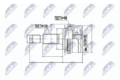 Joint Kit, drive shaft NTY NPZ-KA-311