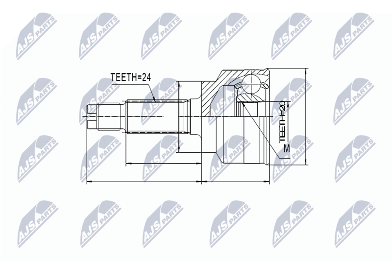 NTY NPZ-KA-336 Joint Kit, drive shaft