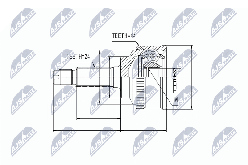 NTY NPZ-KA-341 Joint Kit, drive shaft