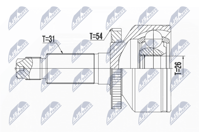 NTY NPZ-KA-365 Joint Kit, drive shaft