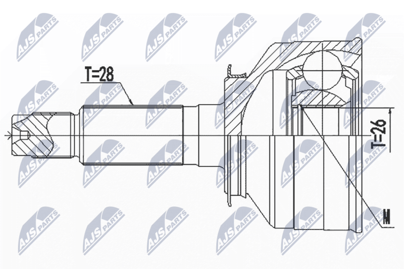 NTY NPZ-KA-366 Joint Kit, drive shaft