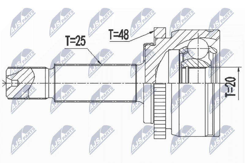 NTY NPZ-KA-367 Joint Kit, drive shaft