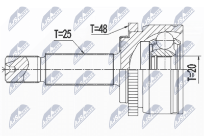 Joint Kit, drive shaft NTY NPZ-KA-367
