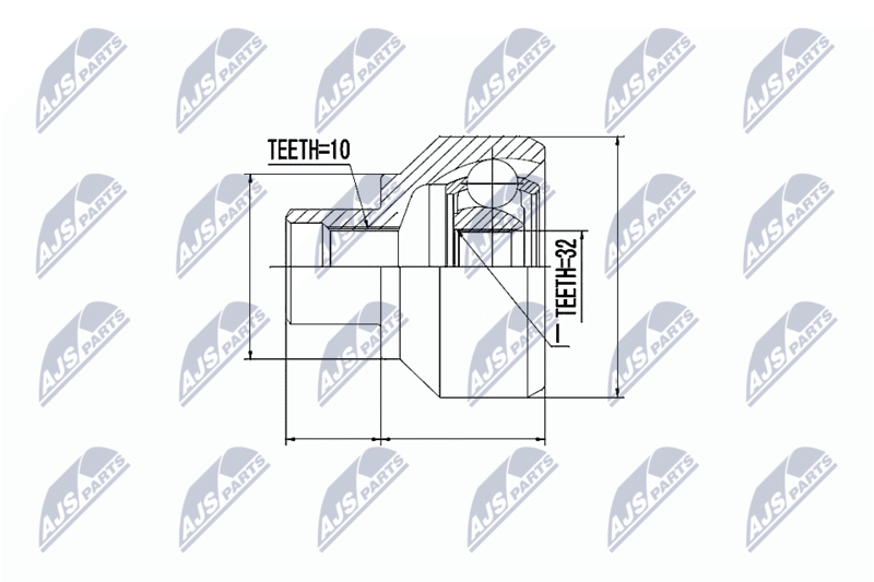 NTY NPZ-LR-001 Joint Kit, drive shaft