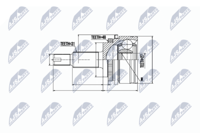 Joint Kit, drive shaft NTY NPZ-LR-003