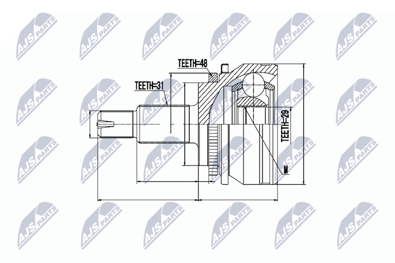NTY NPZ-LR-006 Joint Kit, drive shaft
