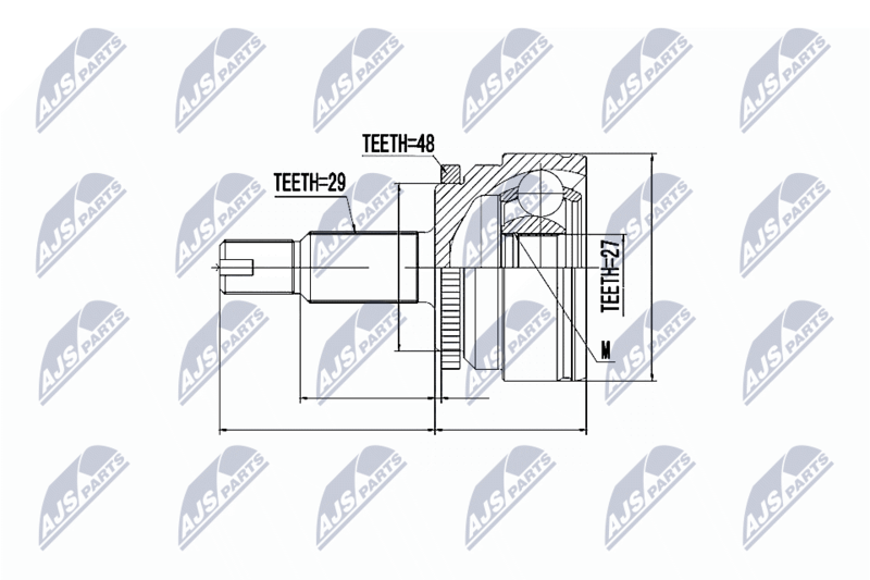 NTY NPZ-LR-008 Joint Kit, drive shaft