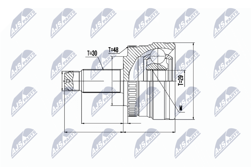 NTY NPZ-LR-013 Joint Kit, drive shaft