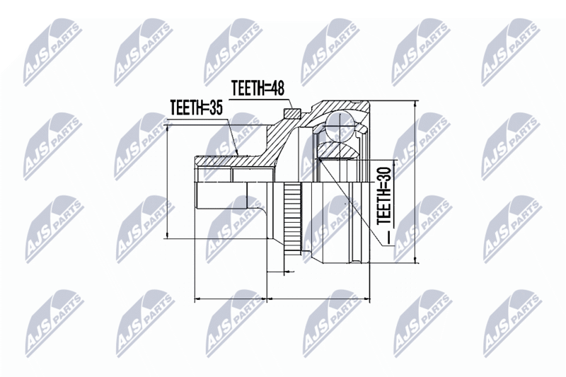 NTY NPZ-ME-001 Joint Kit, drive shaft