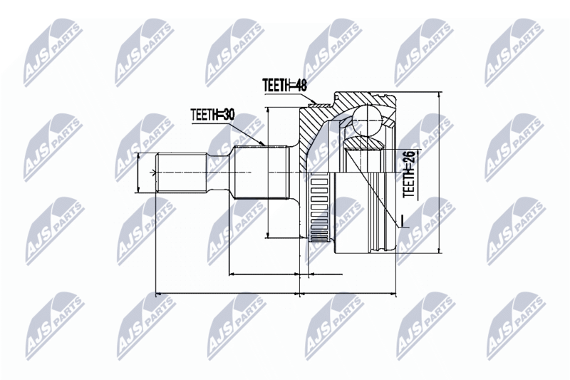 NTY NPZ-ME-009 Joint Kit, drive shaft