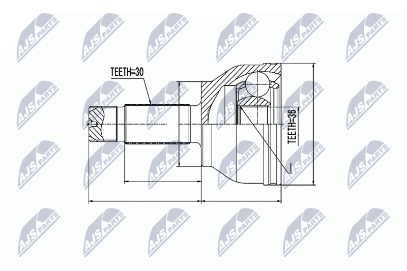 NTY NPZ-ME-010 Joint Kit, drive shaft