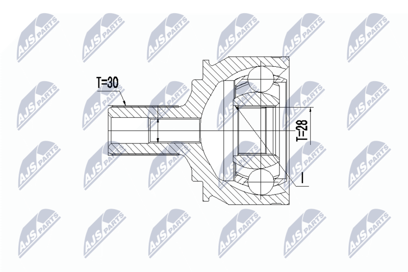 NTY NPZ-ME-028 Joint Kit, drive shaft