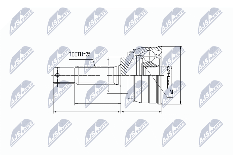 NTY NPZ-MS-001 Joint Kit, drive shaft