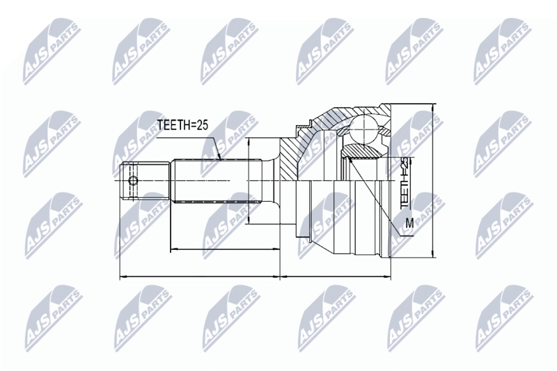 NTY NPZ-MS-003 Joint Kit, drive shaft