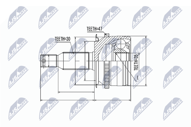 NTY NPZ-MS-006 Joint Kit, drive shaft