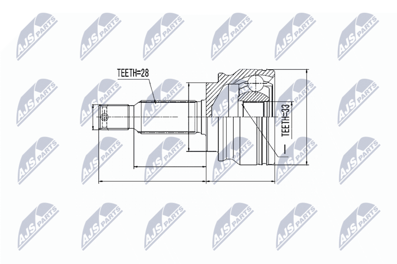 NTY NPZ-MS-012 Joint Kit, drive shaft