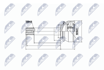 Joint Kit, drive shaft NTY NPZ-MS-016