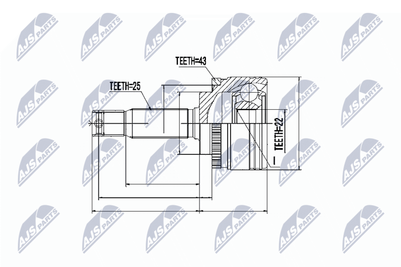 NTY NPZ-MS-051 Joint Kit, drive shaft