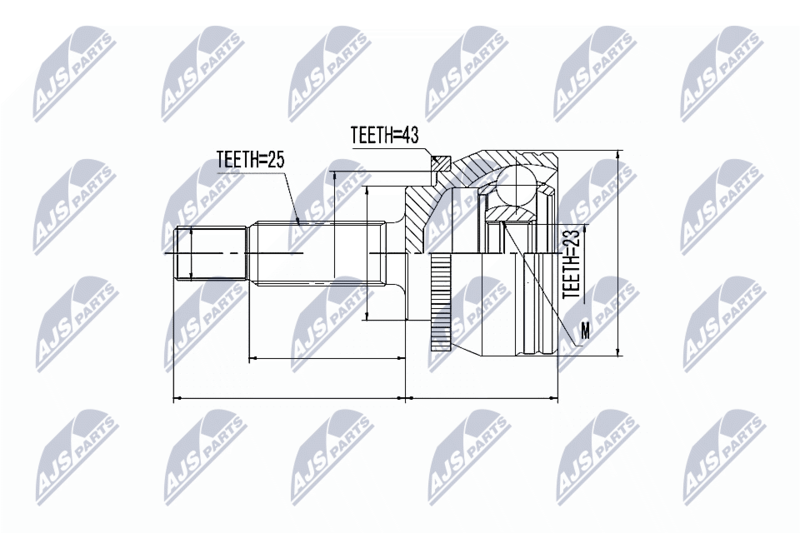 NTY NPZ-MS-052 Joint Kit, drive shaft