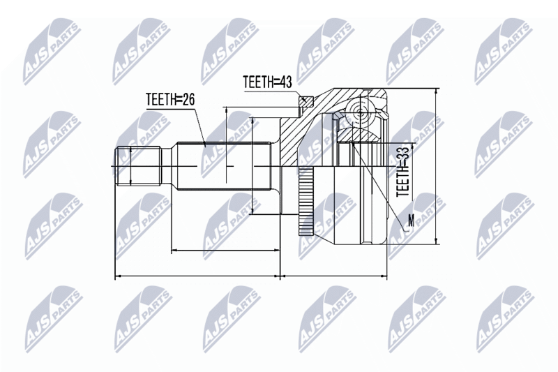 NTY NPZ-MS-053 Joint Kit, drive shaft