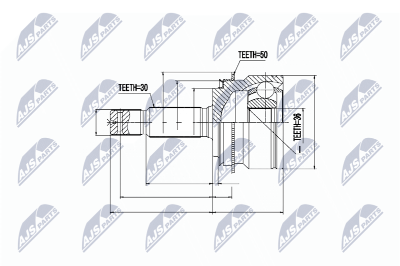 NTY NPZ-MS-055 Joint Kit, drive shaft
